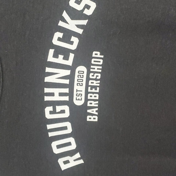 Independent Trading Company mens size large grey white roughnecks barbershop - Picture 11 of 15